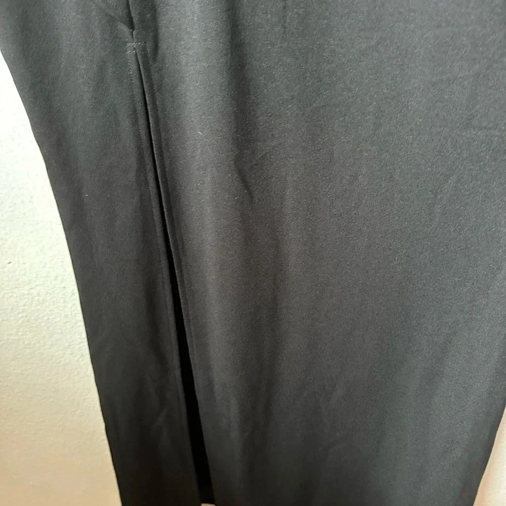 MISSMY Black V Neckline Maxi Fishtail Large 3/4th Sleeves Wedding Prom Gown - Picture 9 of 10
